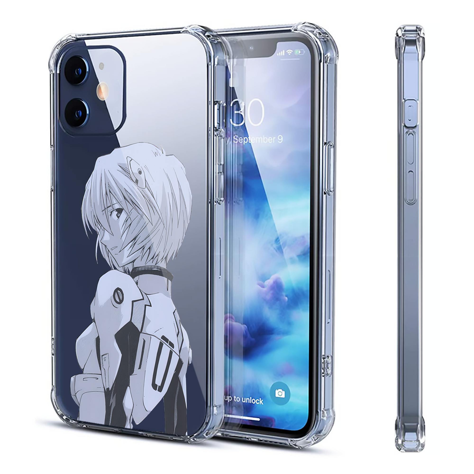 （画像用） EVA 新世紀エヴァンゲリオン 【iPhone 12シリーズ対応】透明スマホケース（クリアソフトケース）